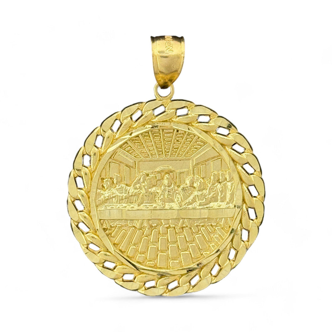 10KT Yellow Gold Last Supper Pendant - 5.2g