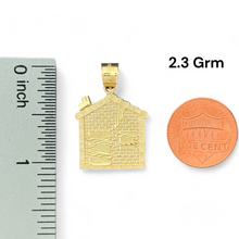 Load image into Gallery viewer, 10KT Yellow Gold Trap House Pendant
