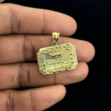 Load image into Gallery viewer, 10KT Gold Last Supper Nugget Frame Pendant - 2.6 Grm
