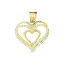 Load image into Gallery viewer, 10KT Double Heart Gold Pendant - 2.9Grm
