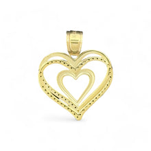 Load image into Gallery viewer, 10KT Double Heart Gold Pendant - 2.9Grm
