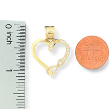 Load image into Gallery viewer, 10KT Heart With Infinity Gold Pendant - 2.13Grm
