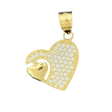 Load image into Gallery viewer, 10KT Double Heart Gold Pendant - 2.3 Grm
