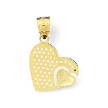 Load image into Gallery viewer, 10KT Double Heart Gold Pendant - 2.3 Grm
