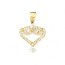 Load image into Gallery viewer, 10kt Gold Heart Pendant with Infinity Symbol - 1.96 Grm
