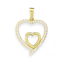 Load image into Gallery viewer, 10kt Gold Double Heart Pendant - 1.3 Grm
