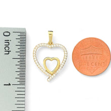 Load image into Gallery viewer, 10kt Gold Double Heart Pendant - 1.3 Grm
