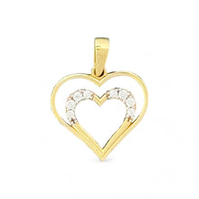 Load image into Gallery viewer, 10kt Small Double Heart Gold Pendant - 0.6 Grm
