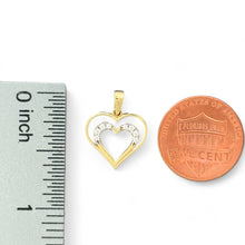 Load image into Gallery viewer, 10kt Small Double Heart Gold Pendant - 0.6 Grm
