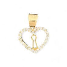 Load image into Gallery viewer, 10kt Gold Heart Pendant with Keyhole Design - 0.76 Grm
