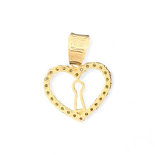 Load image into Gallery viewer, 10kt Gold Heart Pendant with Keyhole Design - 0.76 Grm
