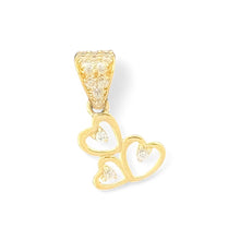 Load image into Gallery viewer, 10kt Gold Triple Heart Pendant - 0.63 Grm
