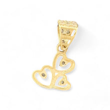 Load image into Gallery viewer, 10kt Gold Triple Heart Pendant - 0.63 Grm
