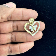 Load image into Gallery viewer, 10KT Heart With Butterlfy Gold Pendant - 3.57 Grm
