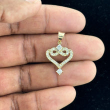 Load image into Gallery viewer, 10kt Gold Heart Pendant with Infinity Symbol - 1.96 Grm
