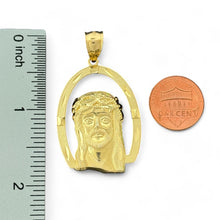 Load image into Gallery viewer, 10KT Yellow Gold Jesus Pendant with Oval Frame - 4.84 Grm
