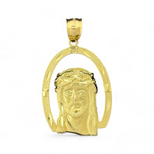 Load image into Gallery viewer, 10KT Yellow Gold Jesus Pendant with Oval Frame - 4.84 Grm
