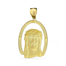 Load image into Gallery viewer, 10KT Yellow Gold Jesus Pendant with Oval Frame - 4.84 Grm
