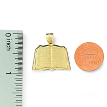 Load image into Gallery viewer, 10KT Small Bible Gold Pendant with Engraved Text - 2.32 Grm
