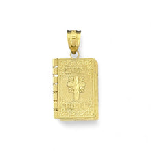 Load image into Gallery viewer, 10KT Gold Holy Bible Pendant with Cross - 1.17 Grm
