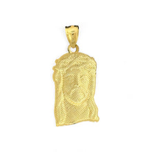 Load image into Gallery viewer, 10KT Jesus with Crown of Thorns Gold Pendant
