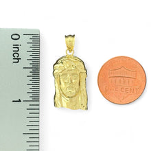 Load image into Gallery viewer, 10KT Gold Jesus Pendant with Crown of Thorns - 1.9 Grm
