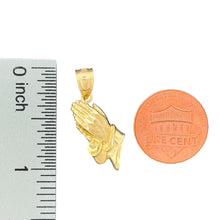 Load image into Gallery viewer, 10KT Praying Hands Gold Pendant - 1.67 Grm
