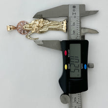 Load image into Gallery viewer, 14KT Gold Santa Muerte Pendant with 4mm Bail, 8.16 Grams, 2.8 Inches
