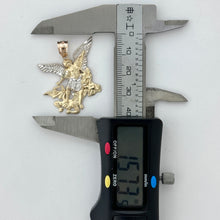 Load image into Gallery viewer, 14KT Gold Saint Michael Pendant - 3mm Bail, 3.75 Grams, 1.57 Inches.
