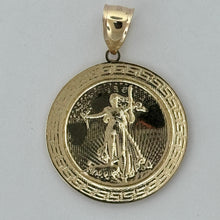 Load image into Gallery viewer, 14KT Gold Liberty Pendant - 5mm Bail, 6.34 Grams, 2.09 Inches.

