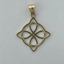 Load image into Gallery viewer, 14KT Gold Witches Knot Pendant - 2mm Bail, 1.97 Grams, 1.27 Inches.
