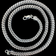 Load image into Gallery viewer, Sterling Silver Franco Rhodium Necklace
