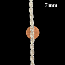 Load image into Gallery viewer, Sterling Silver Rope Necklace (Solid)
