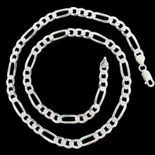 Load image into Gallery viewer, Sterling Silver Figaro Pave Chain
