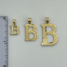 Load image into Gallery viewer, 10KT Diamond Cut Small/ Medium/ Large Initial Pendant A-Z
