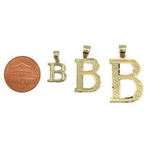 Load image into Gallery viewer, 10KT Diamond Cut Small/ Medium/ Large Initial Pendant A-Z
