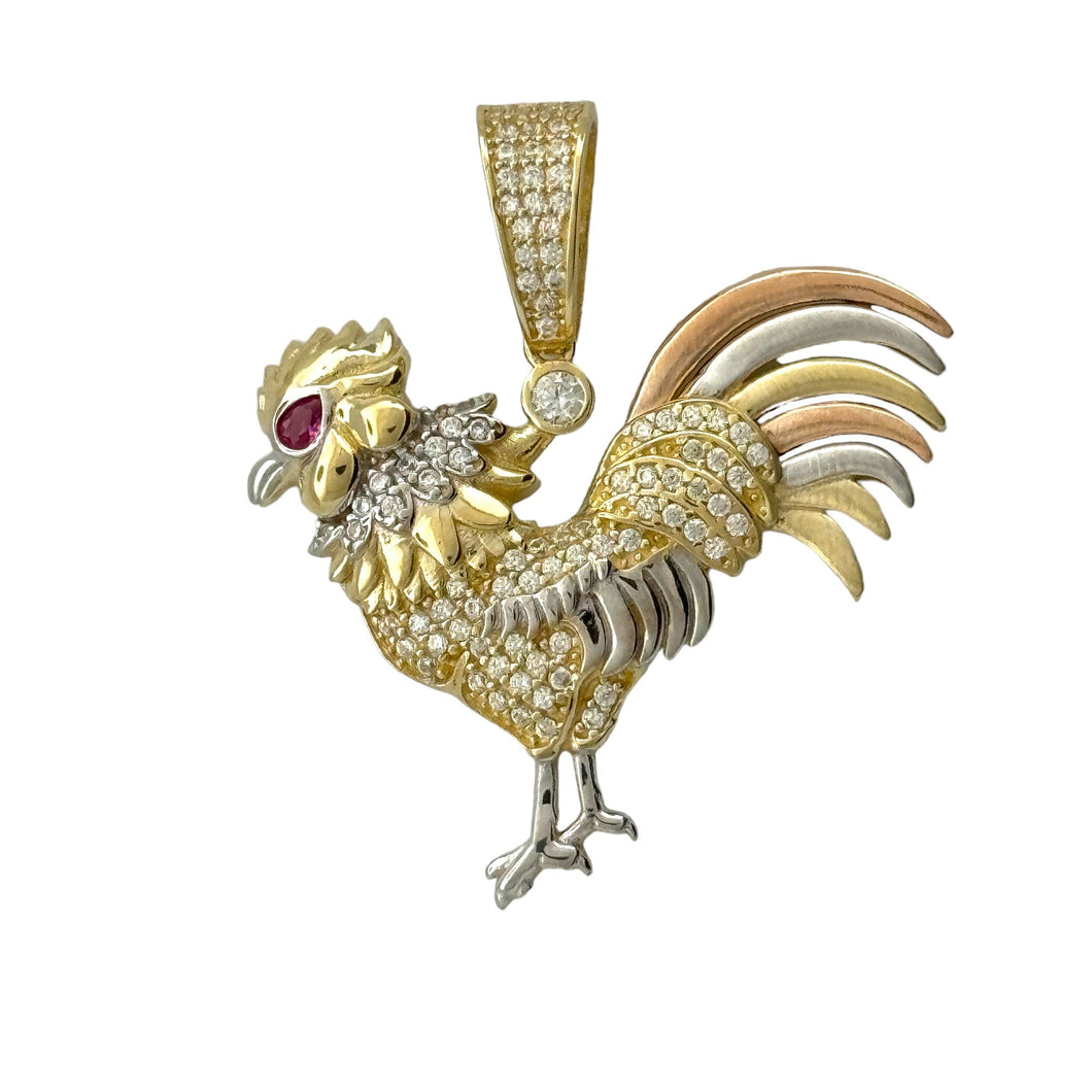 10KT Gold Chicken Pendant, 5.08 GRM, 3 mm Bail