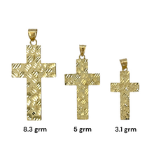 Load image into Gallery viewer, 10kt gold nugget cross pendant wholesale
