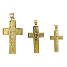 Load image into Gallery viewer, 10kt gold nugget cross pendant wholesale
