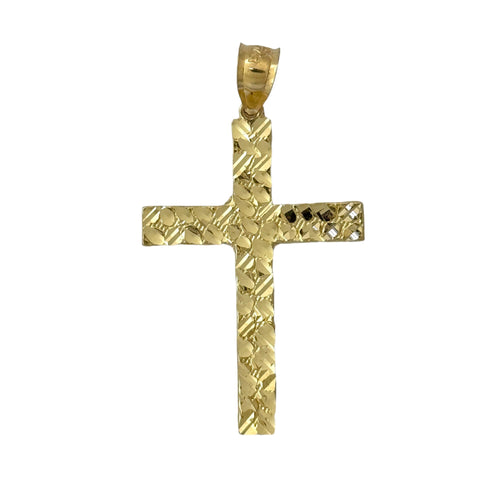 10kt gold nugget cross pendant 1 wholesale