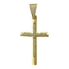 Load image into Gallery viewer, 14KT Gold Cross Pendant - 5mm Bail, 4.08 Grams.
