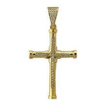 Load image into Gallery viewer, 14KT Gold Cross Pendant - 5mm Bail, 4.53 Grams.
