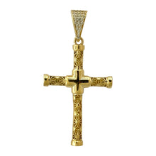 Load image into Gallery viewer, 14KT Gold Cross Pendant - 5mm Bail, 4.53 Grams.
