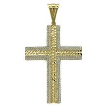 Load image into Gallery viewer, 14KT Gold Cross Pendant - 5mm Bail, 6.66 Grams.
