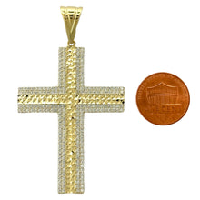 Load image into Gallery viewer, 14KT Gold Cross Pendant - 5mm Bail, 6.66 Grams.
