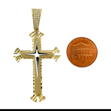 Load image into Gallery viewer, 14KT Gold Cross Pendant - 5mm Bail, 7.07 Grams.
