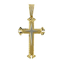 Load image into Gallery viewer, 14KT Gold Cross Pendant - 5mm Bail, 7.07 Grams.
