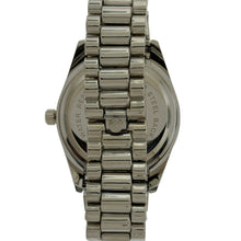 Load image into Gallery viewer, Captain Bling Silver-Tone Roman Numeral Green Dial Watch with Pave Accents
