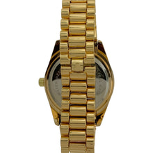 Load image into Gallery viewer, Captain Bling Gold-Tone Roman Numeral Dial Watch with Pave Accents
