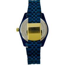 Load image into Gallery viewer, Captain Bling Quartz Masonic Edition:Blue Dial Diamond-Encrusted Numerals.
